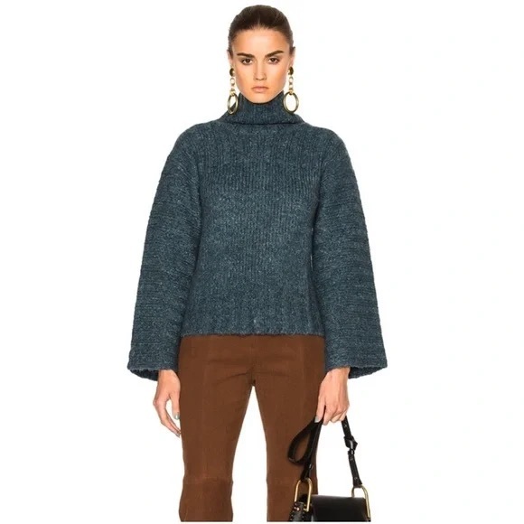 See by CHLOE Turtleneck Sweater Blue Green - Size Large - Picture 4 of 8